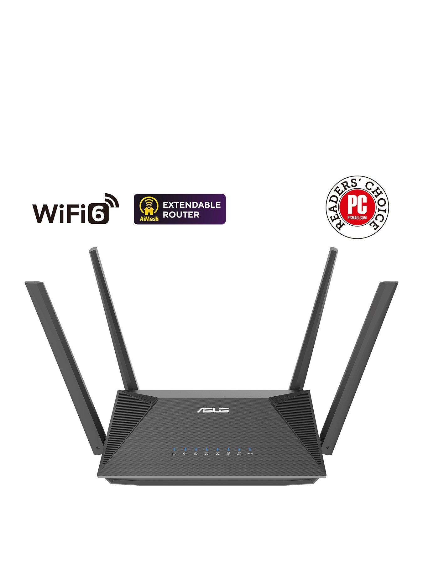 Image 1 of 8 of Asus W/L Router WiFi 6 AX1800 RT-AX52