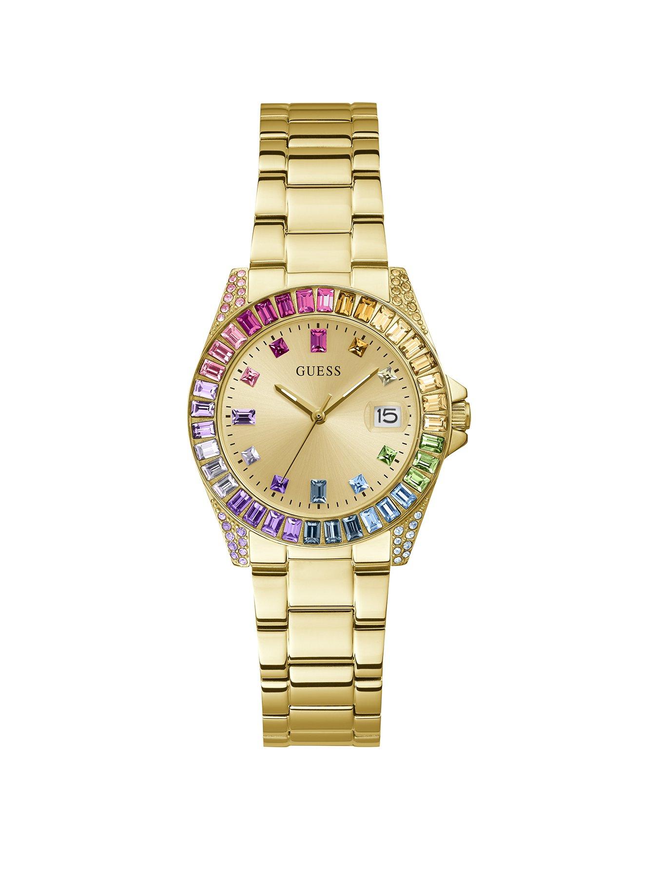 Product photograph of Guess Opaline Ladies Watch from very.co.uk
