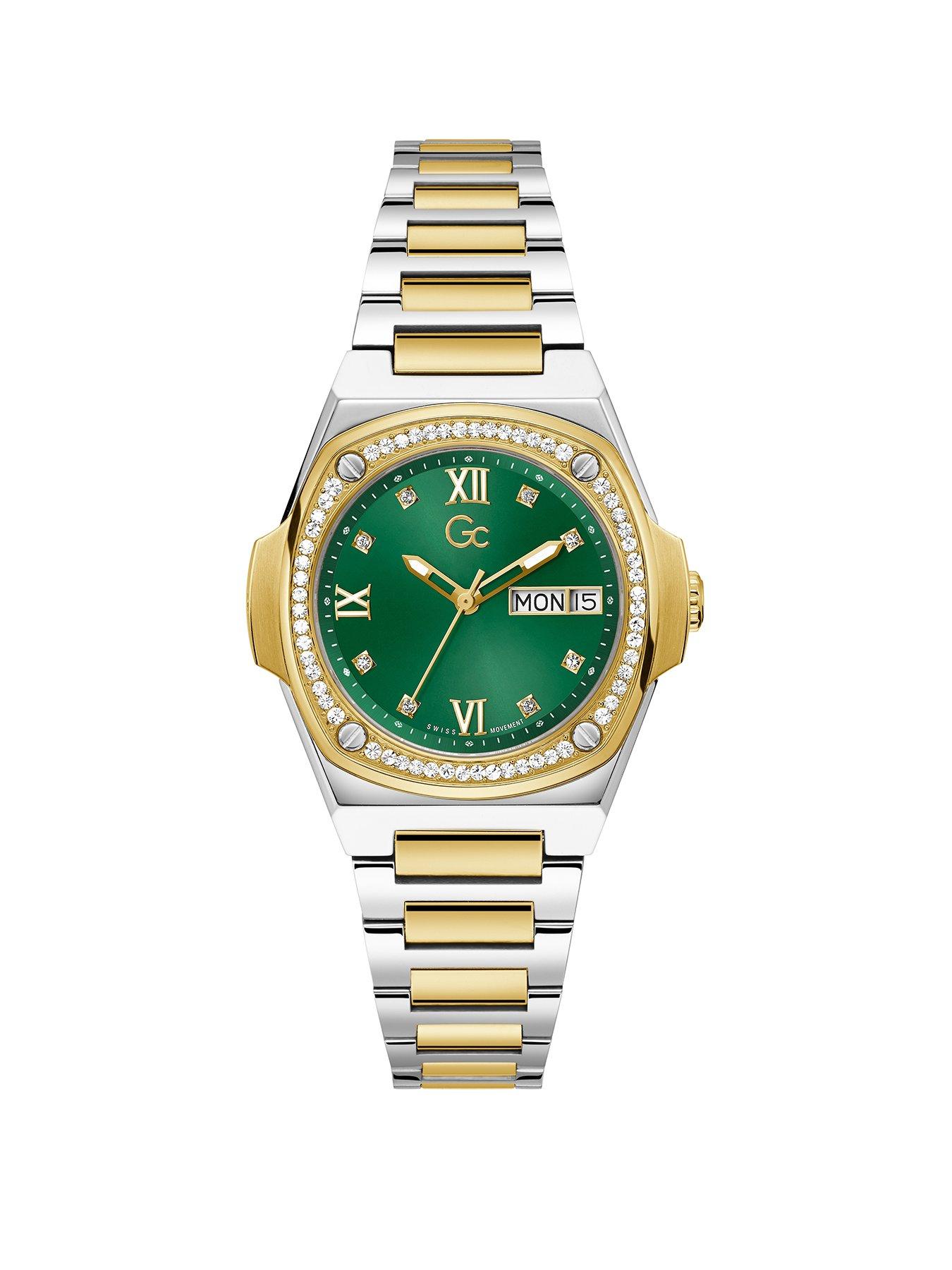 Product photograph of Gc Coussin Shape Lady Watch from very.co.uk