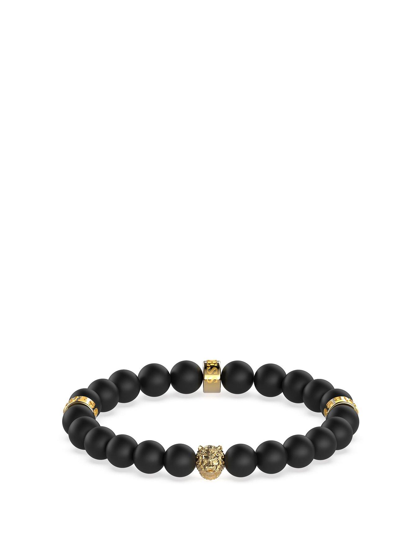 undefined Lion King Black Bead Bracelet