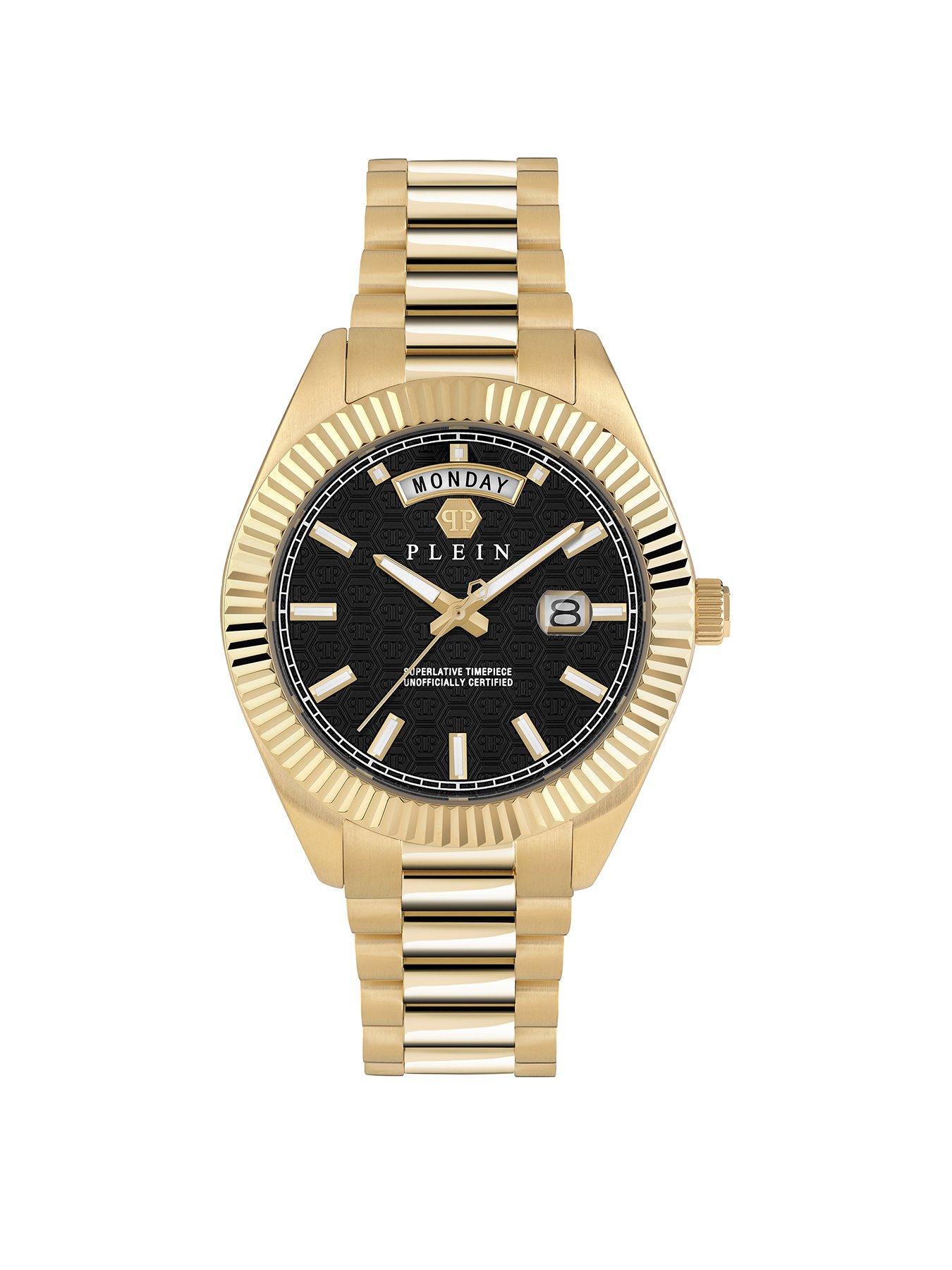 Product photograph of Philipp Plein Date Superlative Gent Watch from very.co.uk