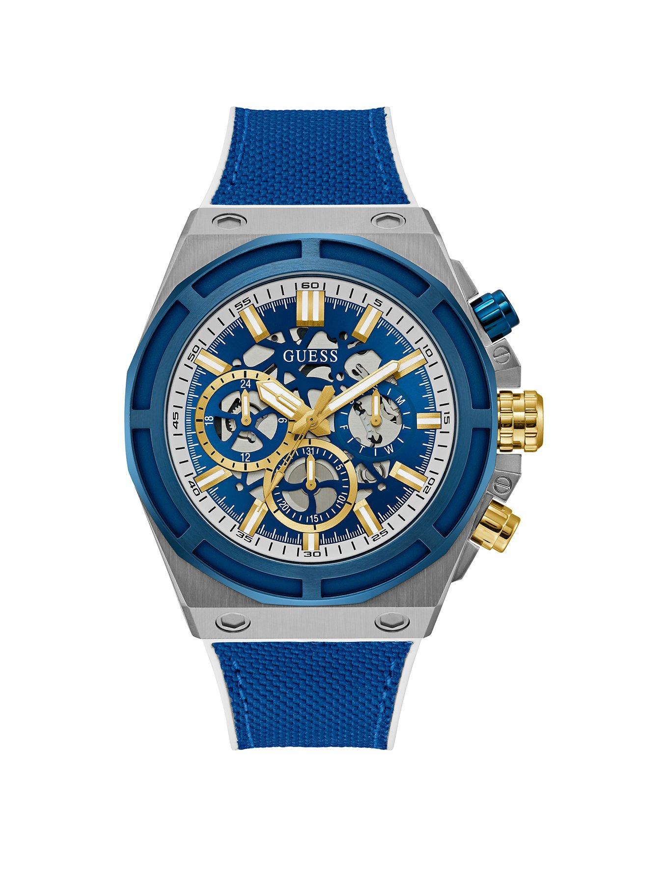 Product photograph of Guess Masterpiece Gents Watch from very.co.uk