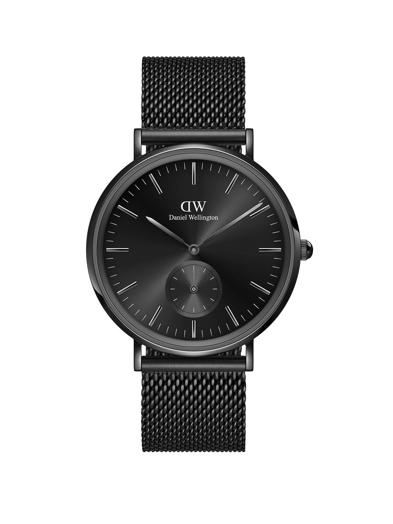 Product photograph of Daniel Wellington Classic Multi-eye 40 Ashfield Black Onyx Watch from very.co.uk