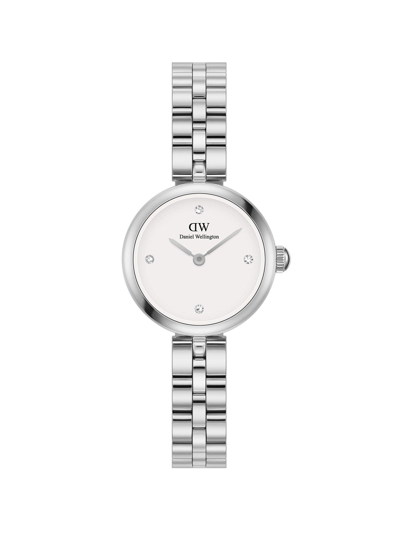 Product photograph of Daniel Wellington Elan Jewellery 22 Silver White Watch from very.co.uk