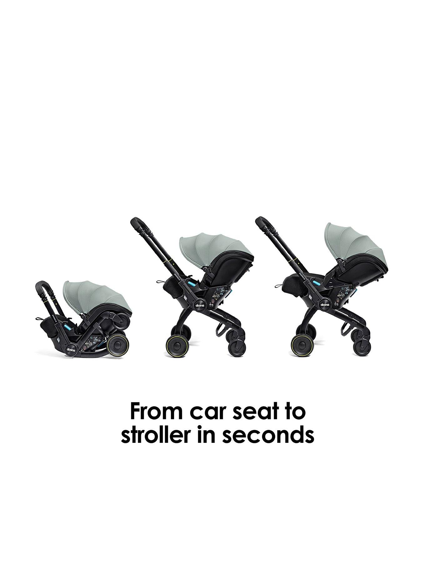 Image 3 of 8 of Doona DoonaX Infant Car Seat - Dusty Sage