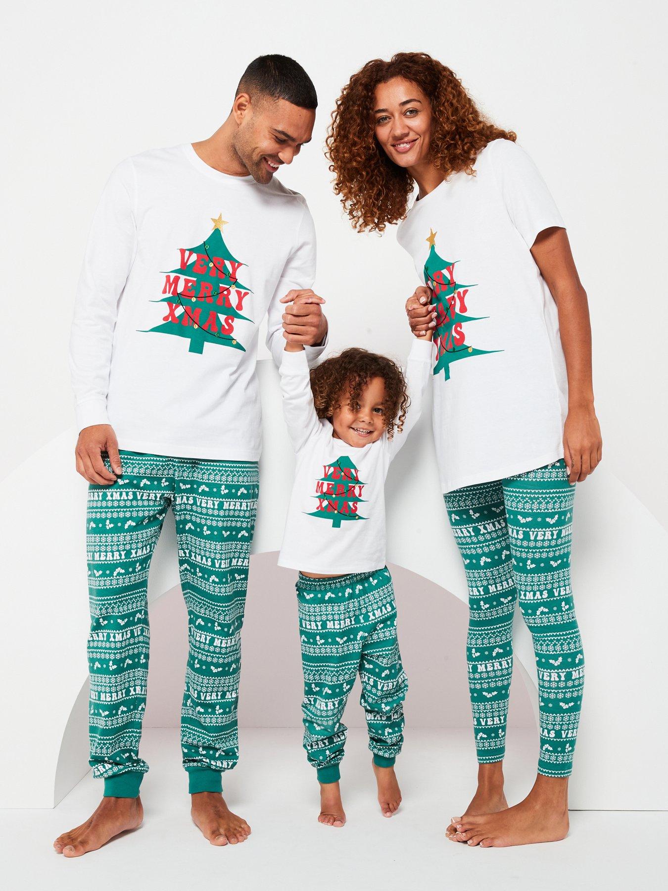 undefined Kids Family Christmas Unisex Pyjama - Green
