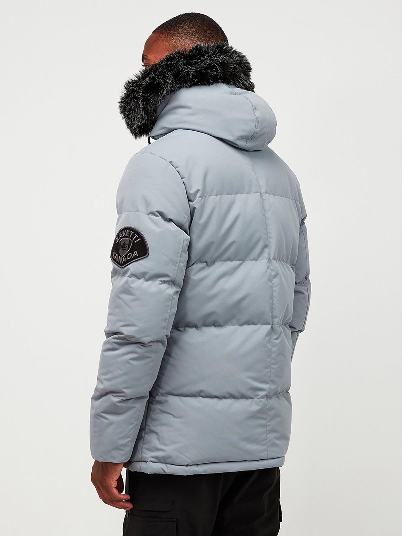 Zavetti Canada Oshawa 2.0 Padded Parka Coat - Monument - Light