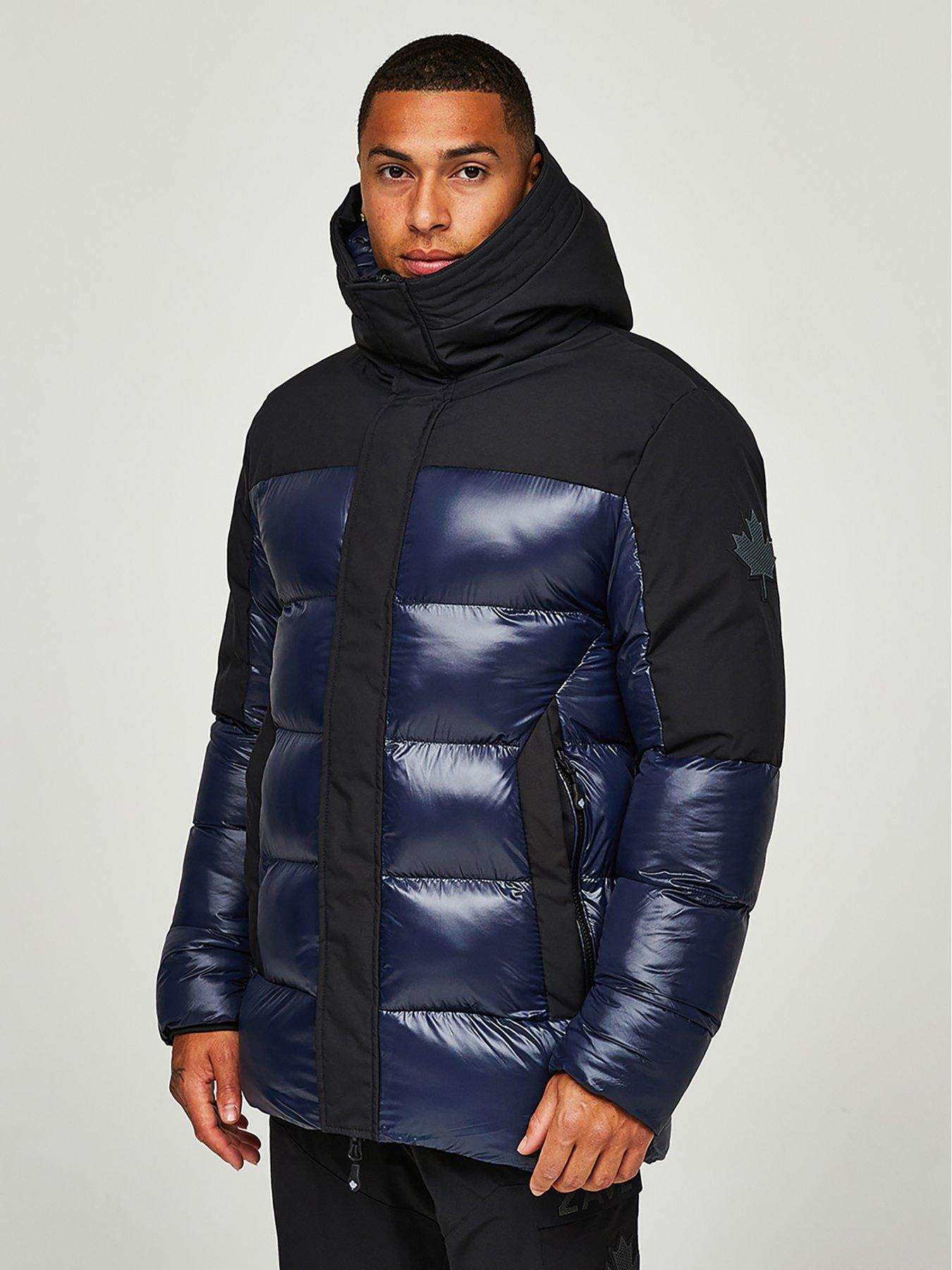 undefined Takona Padded Parka Jacket - Navy Blazer
