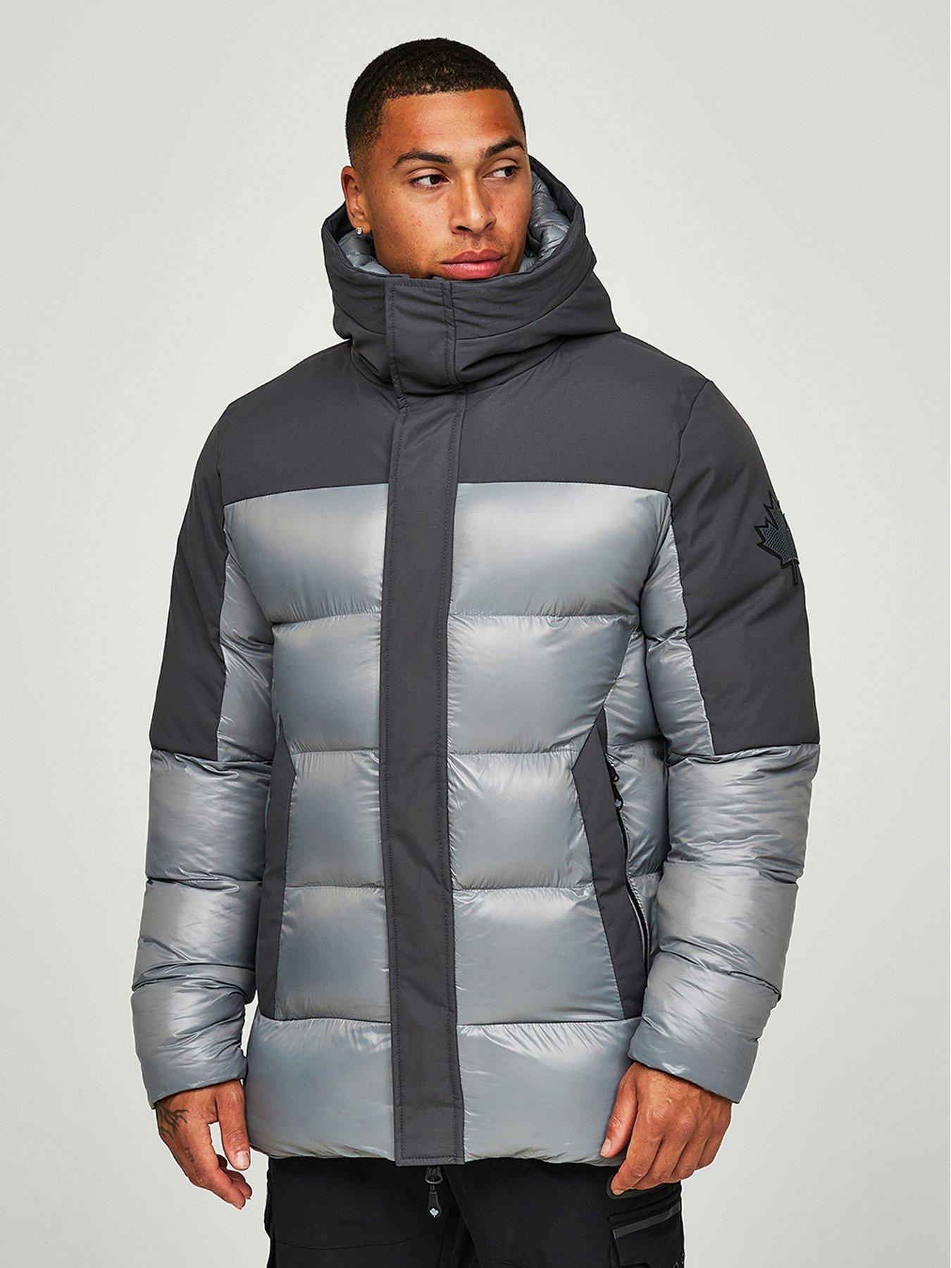 undefined Takona Padded Parka Coat - Sharkskin - Grey