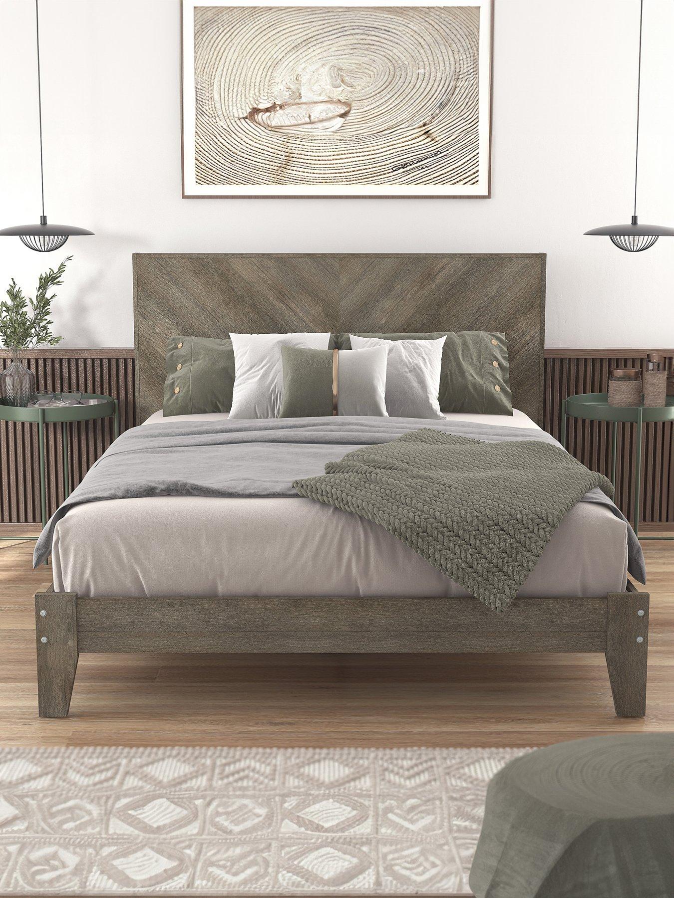 Product photograph of Very Home Chevry Bed Frame With Mattress Options Buy Amp Save from very.co.uk