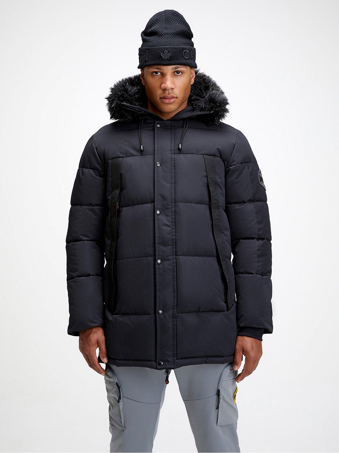 Zavetti Canada: Aylmer Long Parka Coat - Black
