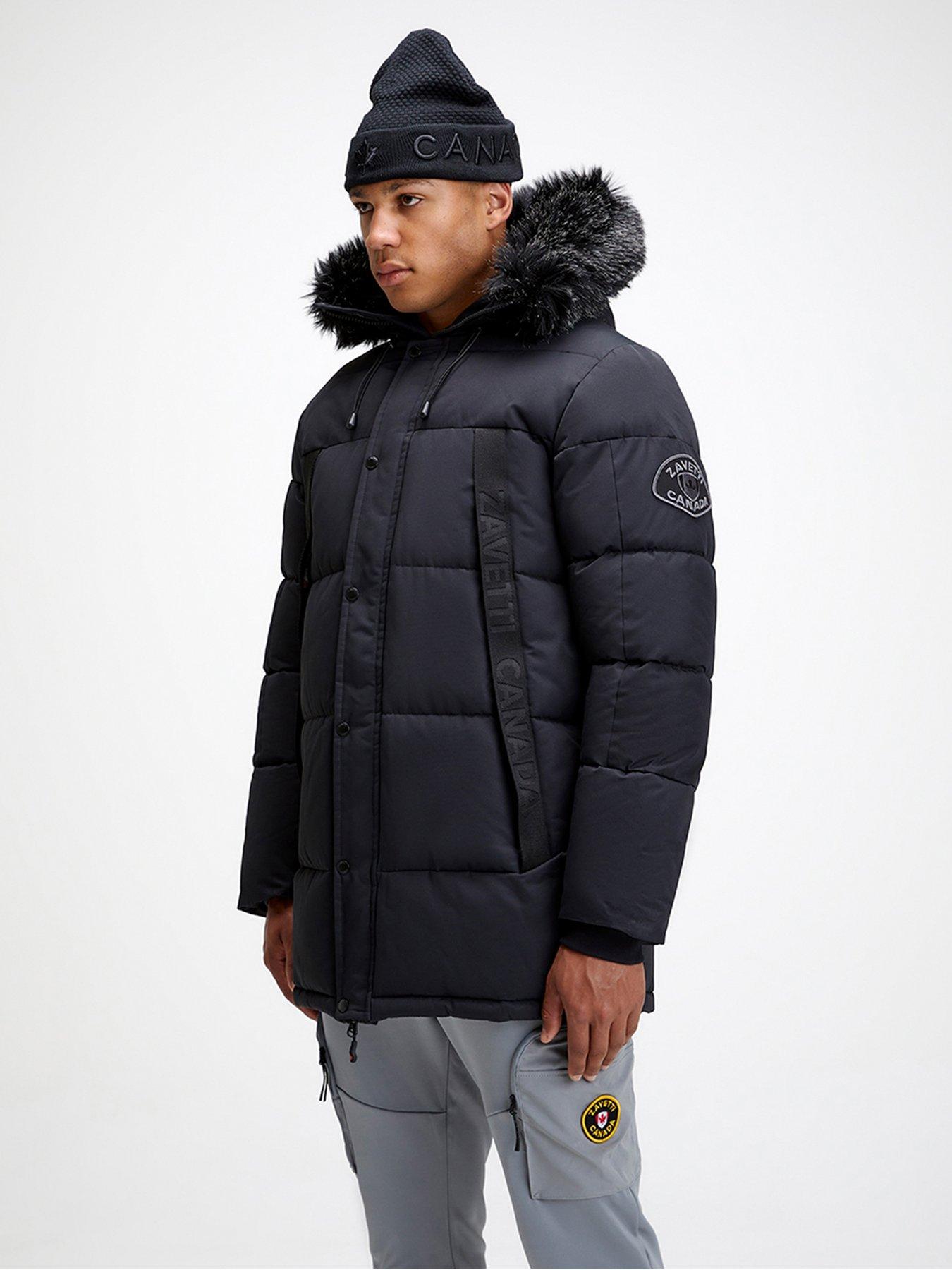 Zavetti Canada Aylmer Bomber Parka Coat Silver Sage Very