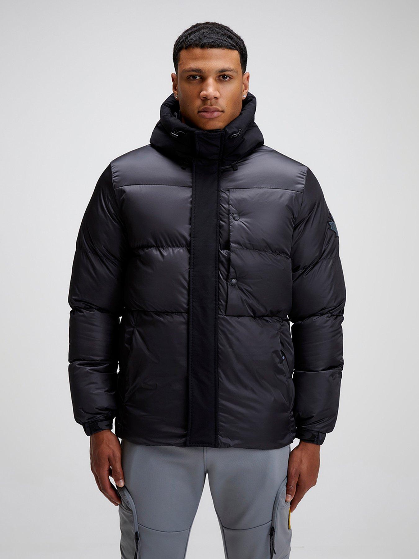 undefined Tivio Padded Coat - Jet Black
