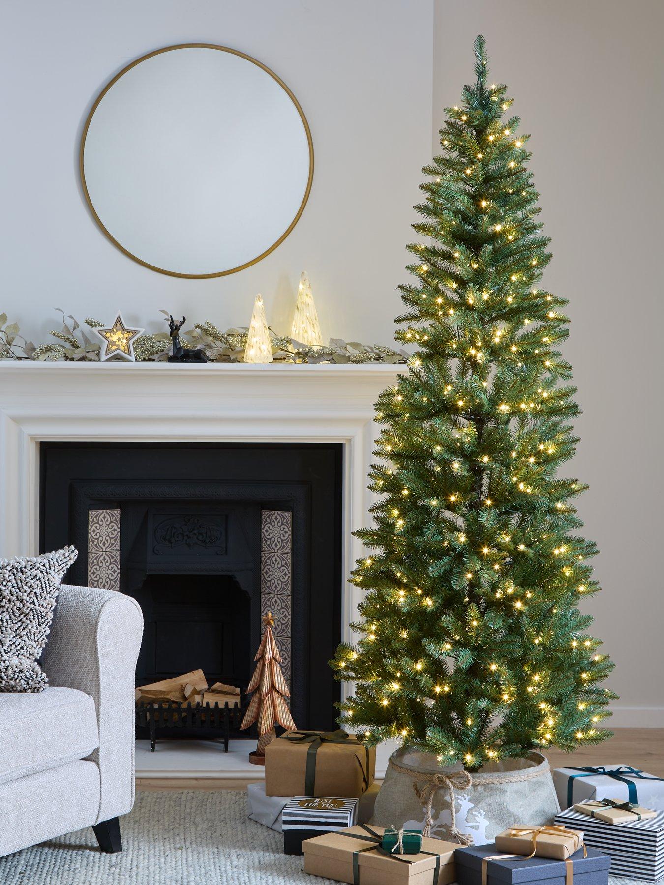 Product photograph of Very Home Montana 7ft Slim Pre-lit Christmas Tree from very.co.uk