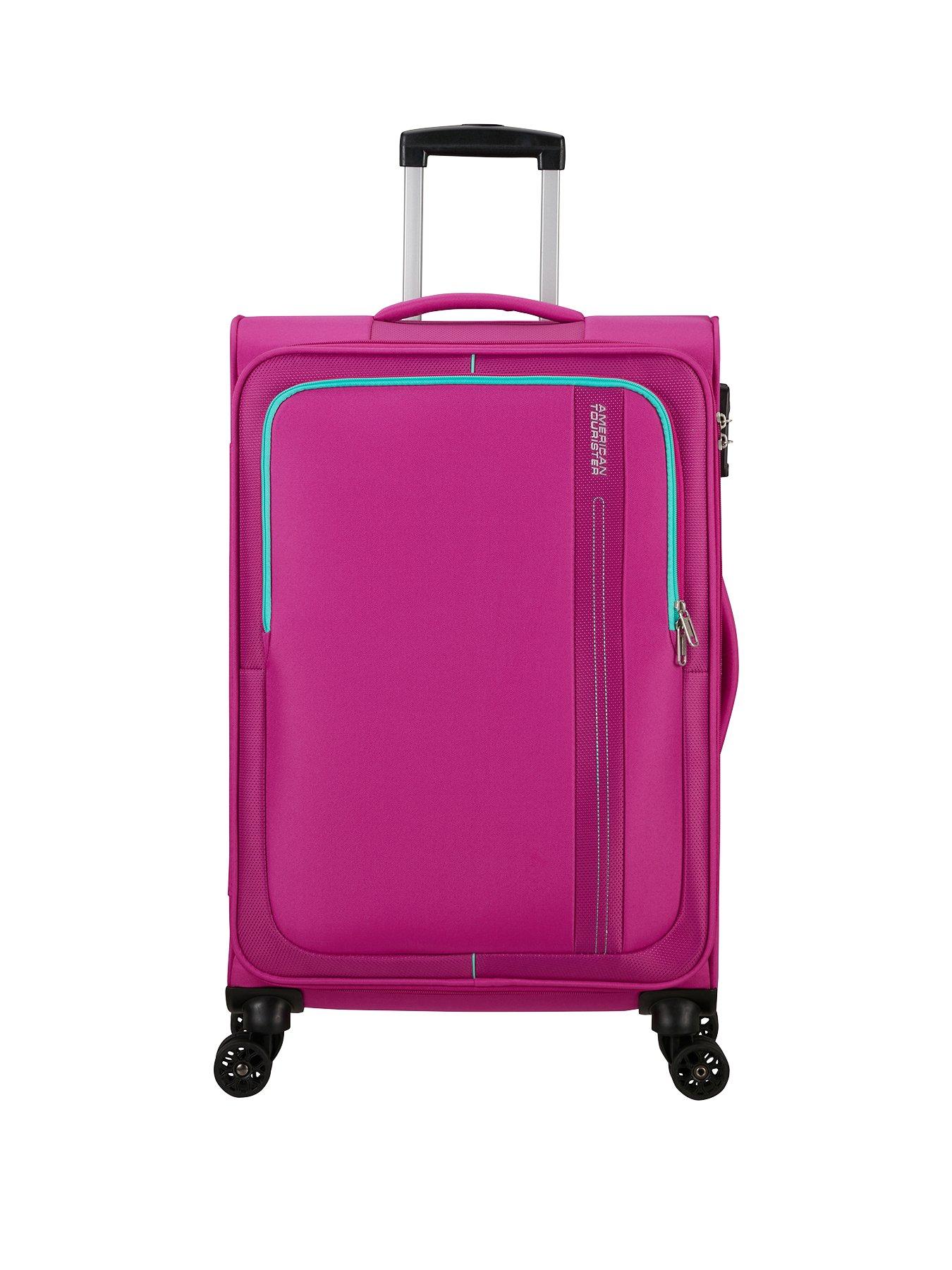 Image 1 of 5 of AMERICAN TOURISTER Sea Seeker Spinner 68 Medium Soft Suitcase - Deep Fuschia