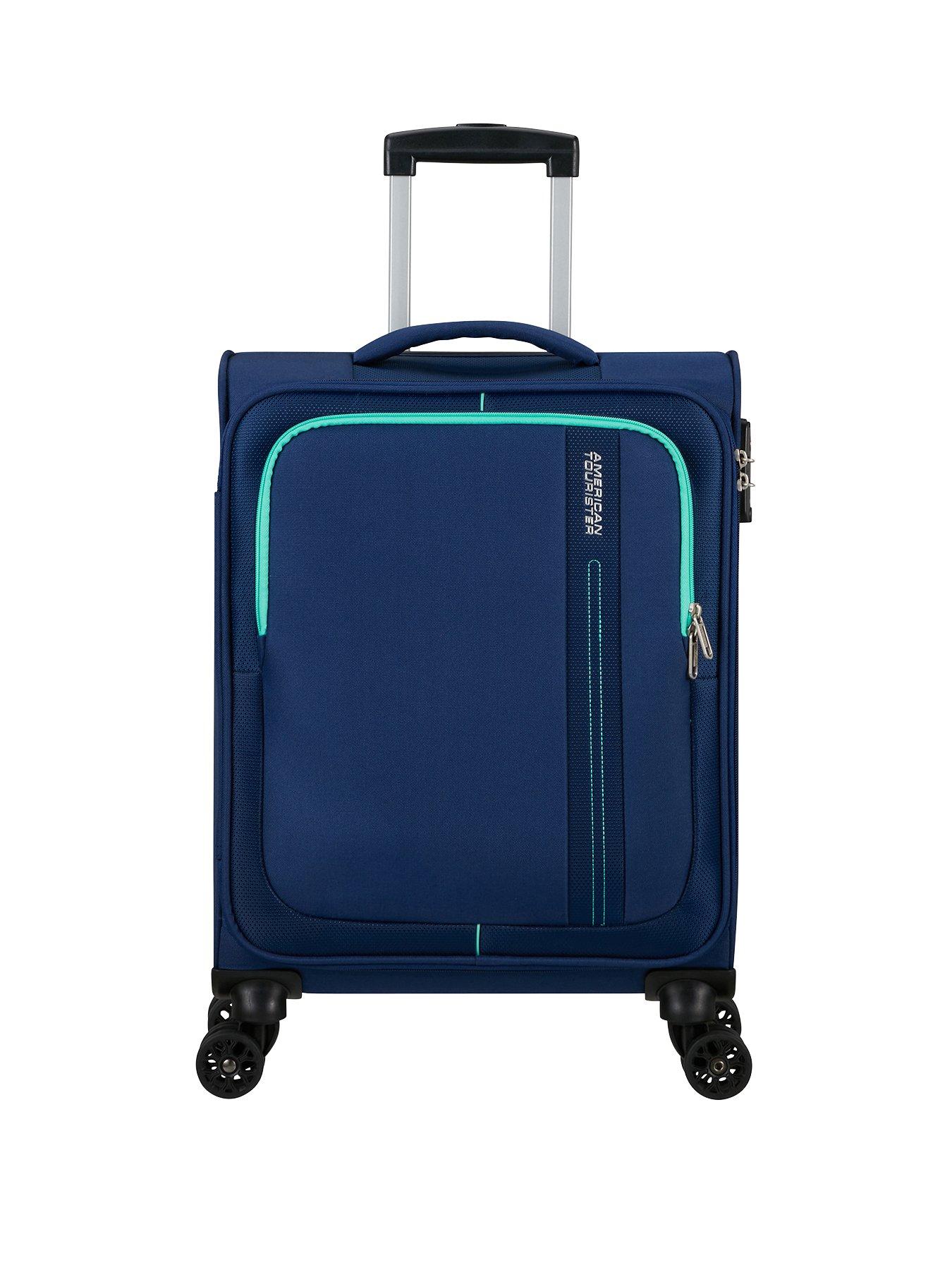 AMERICAN TOURISTER Sea Seeker Spinner 55 Cabin Soft Suitcase (Deep Blue)