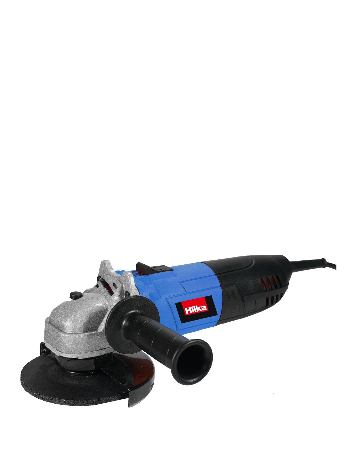 Product photograph of Hilka Tools 4 5 910w Angle Grinder from very.co.uk