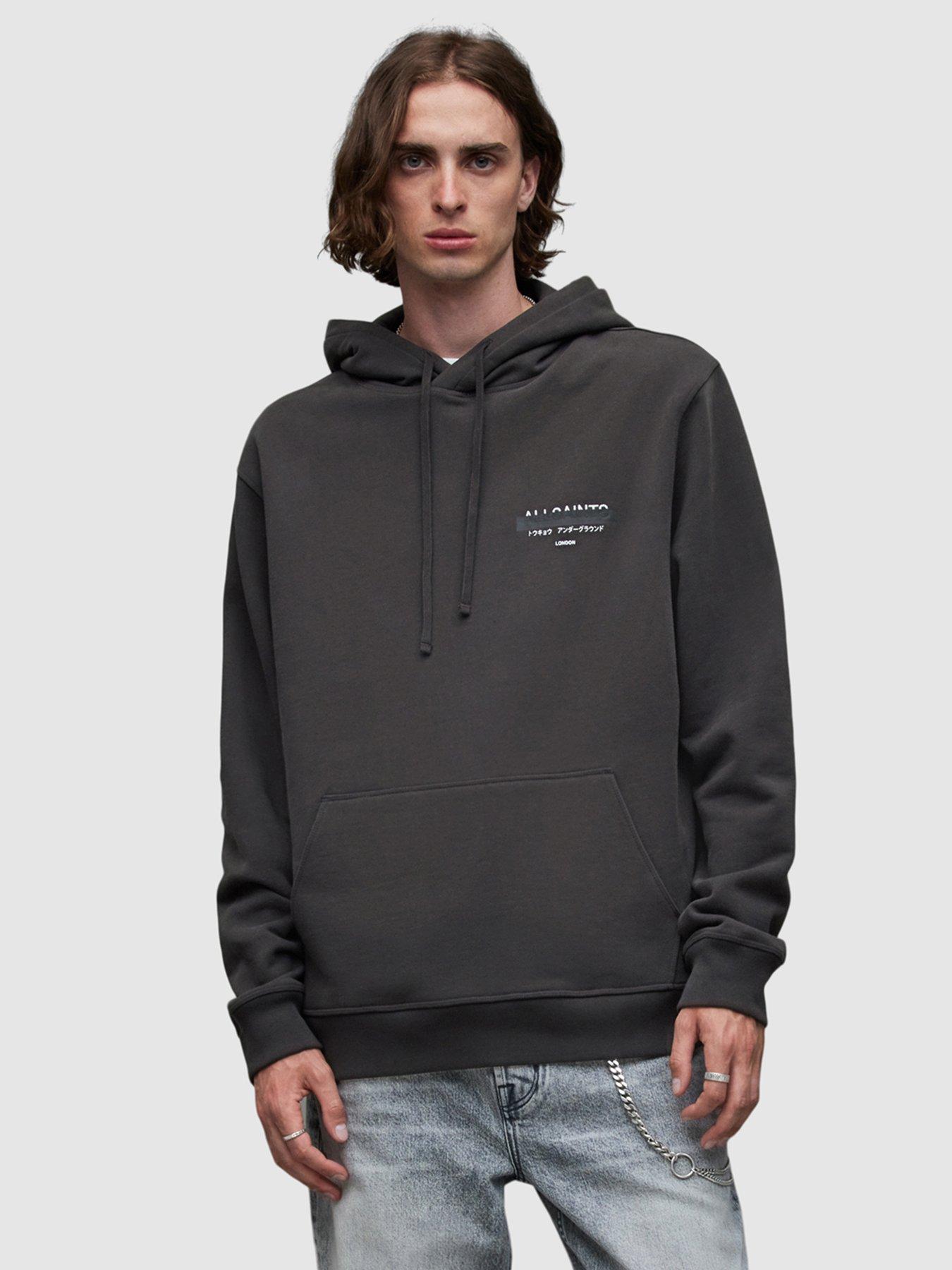 AllSaints Redact Oversized Overhead Hoodie - Black | Very