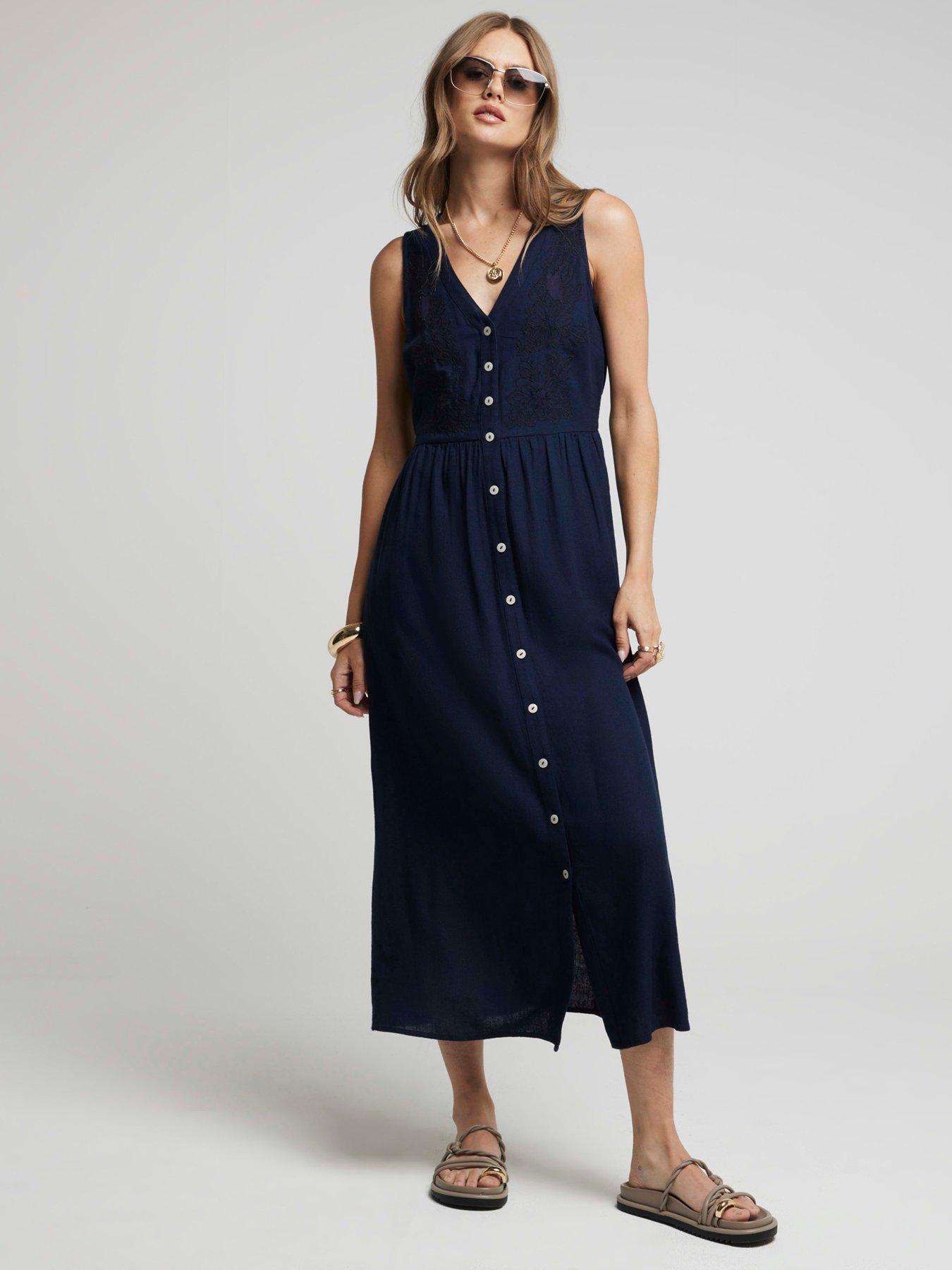 River island linen dress sales
