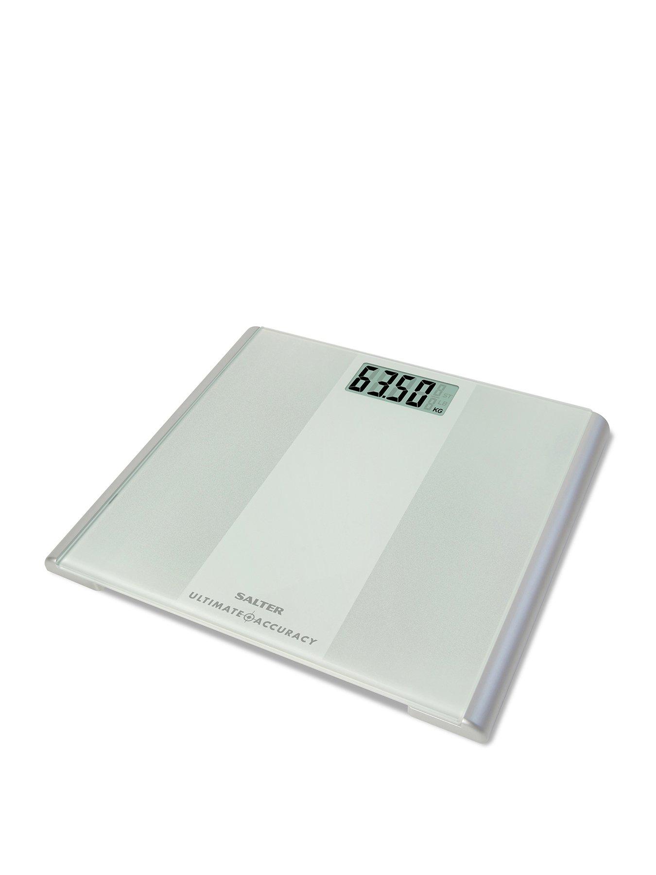 Product photograph of Salter Ultimate Accuracy Electric Bathroom Scales from very.co.uk