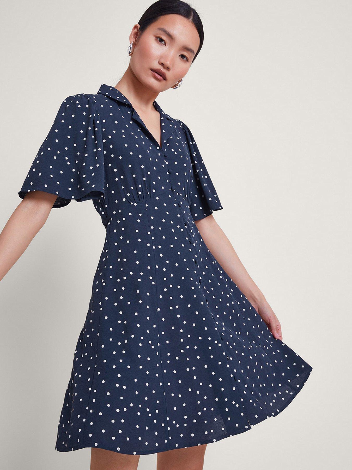 Monsoon Shiloh Spot Dress Very