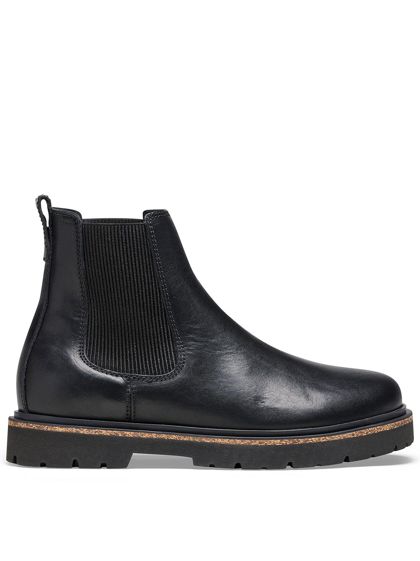 undefined Highwood Slip On Natural Leather Ankle Boots - Black