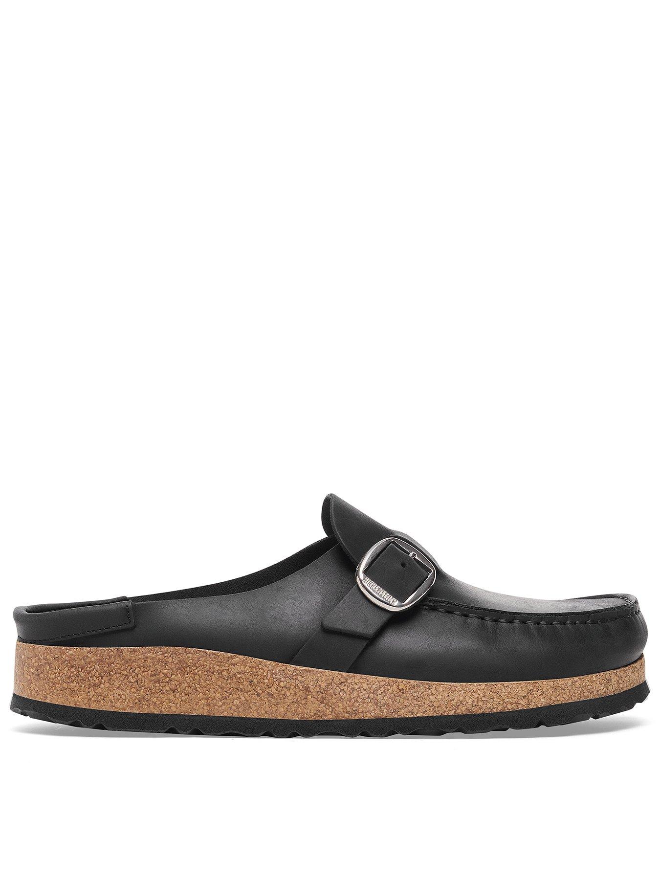 Birkenstock Buckley Oiled Leather - Black, Black, Size 8, Women