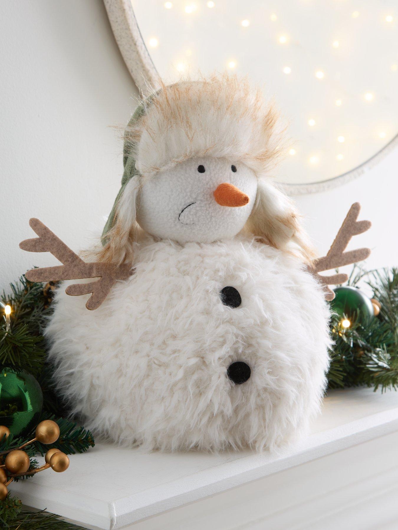 Product photograph of Very Home Squashy Snowman Christmas Decoration from very.co.uk