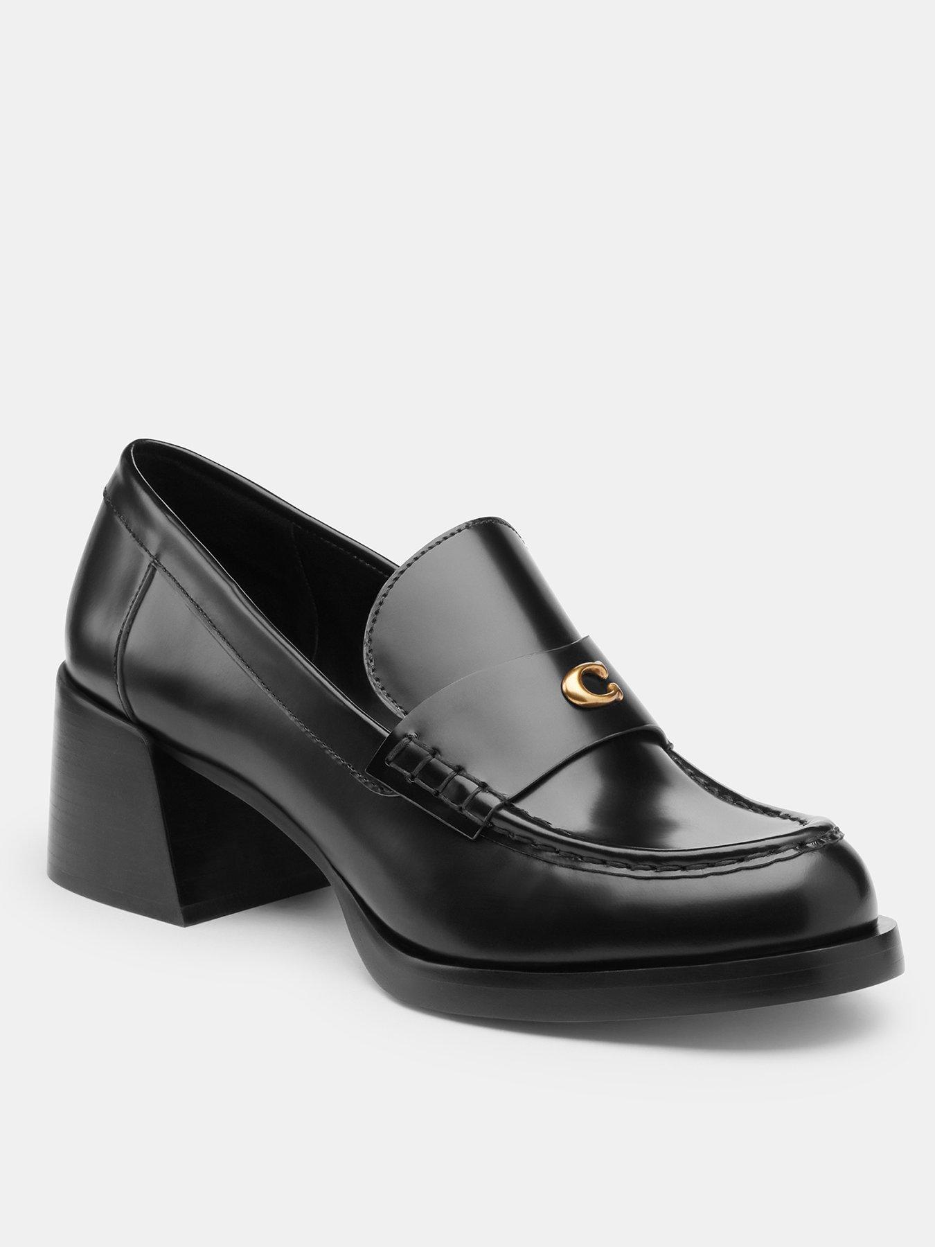 Image 2 of 5 of COACH Natalie Leather Loafers - Black&nbsp;