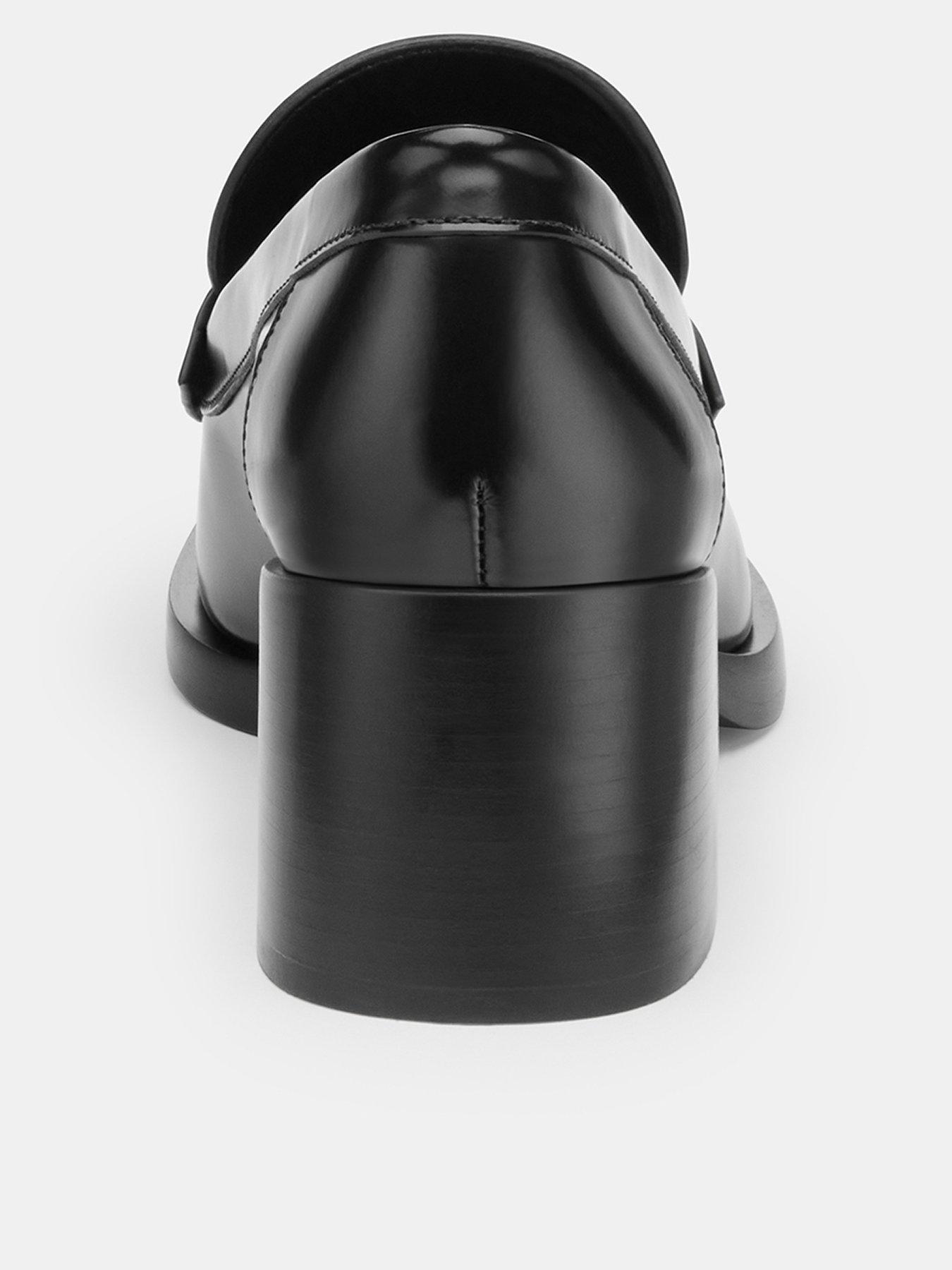Image 3 of 5 of COACH Natalie Leather Loafers - Black&nbsp;