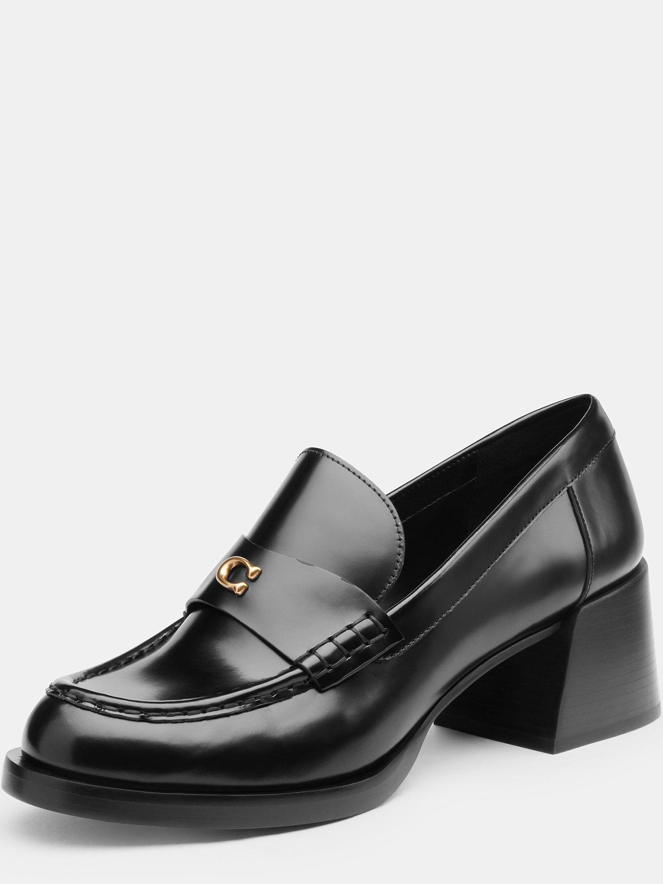 Image 5 of 5 of COACH Natalie Leather Loafers - Black&nbsp;