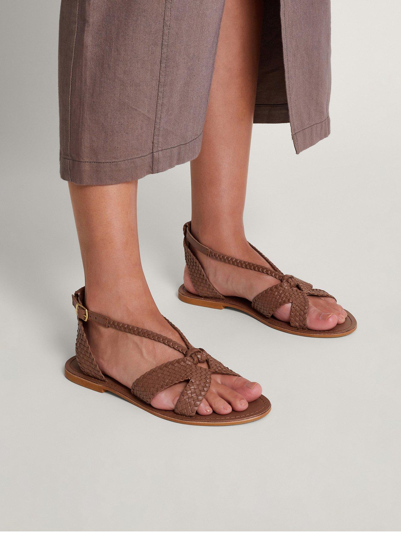 Monsoon Woven Leather Sandals