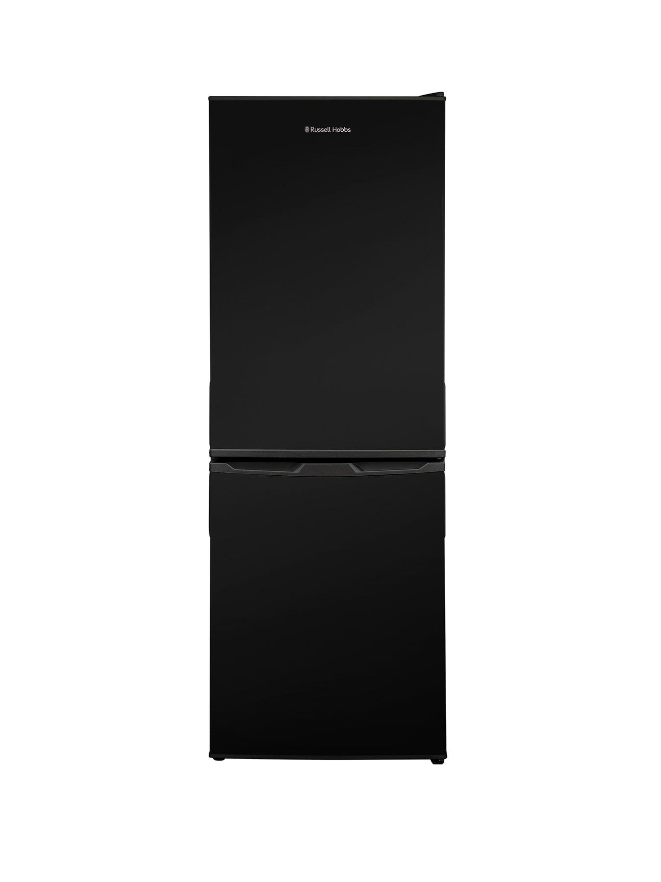 Product photograph of Russell Hobbs Rh145ff501e1b Freestanding 50cm Wide Low Frost Fridge Freezer - Black from very.co.uk