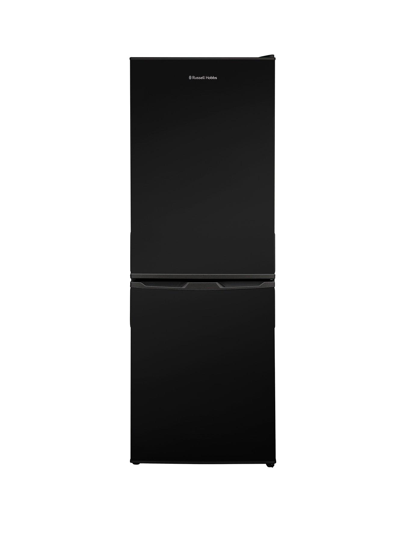 Product photograph of Russell Hobbs Rh145ff501e1b Freestanding 50cm Wide Low Frost Fridge Freezer - Black from very.co.uk