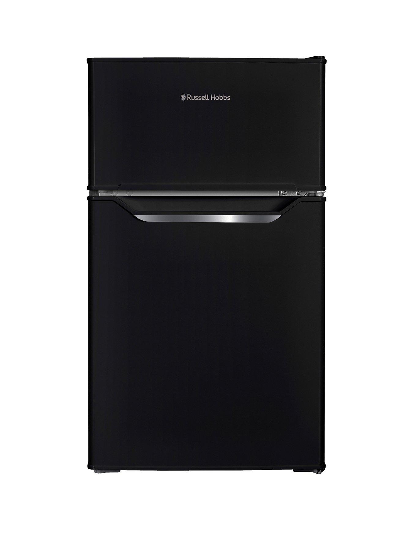 Product photograph of Russell Hobbs Rh85ucff482e1b Under-counter Fridge Freezer - Black from very.co.uk