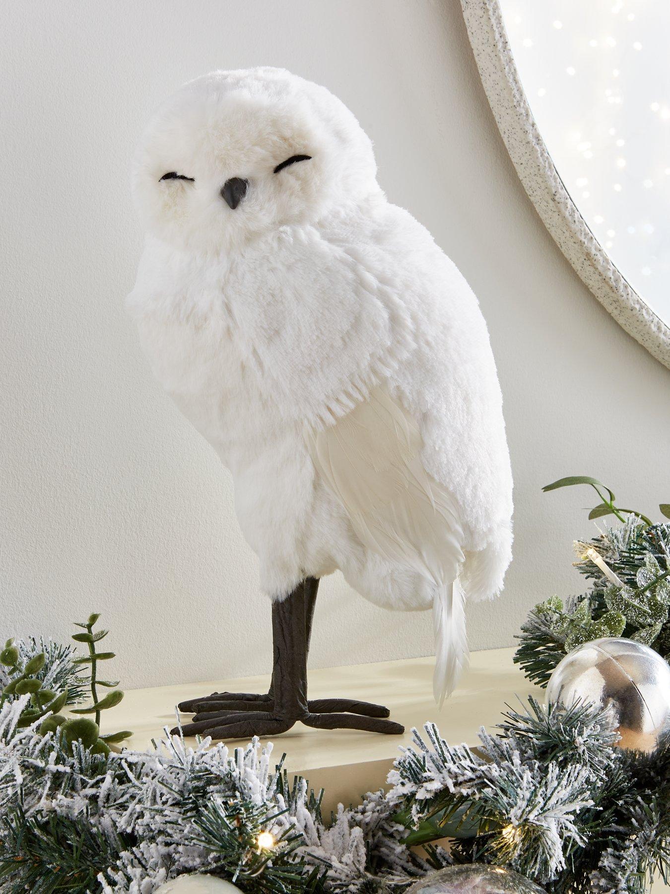 Product photograph of Very Home Snowy Owl Christmas Decoration from very.co.uk