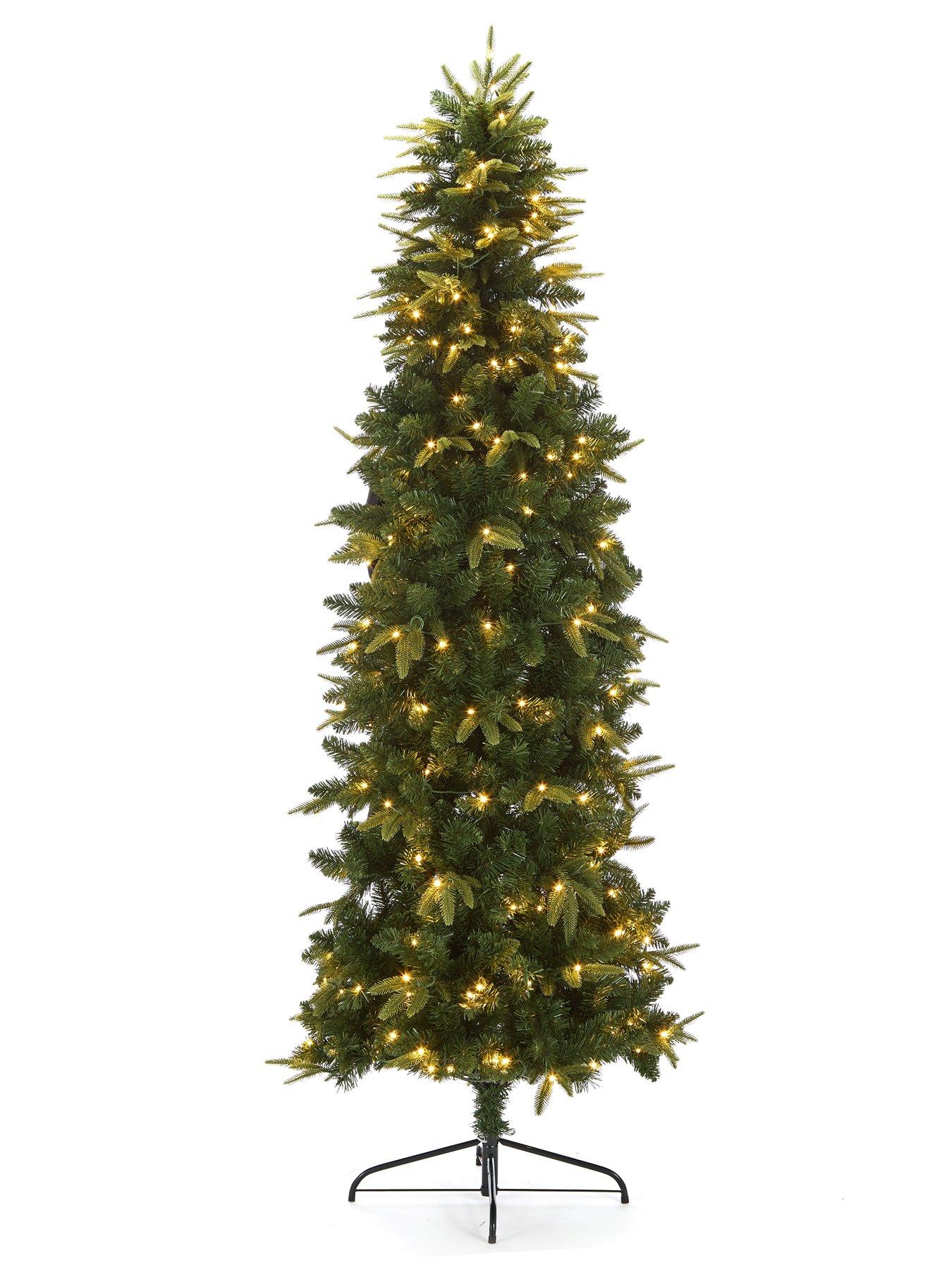 Image 2 of 4 of Very Home 6ft Newburgh Mixed Tips Slim Pre Lit Christmas Tree