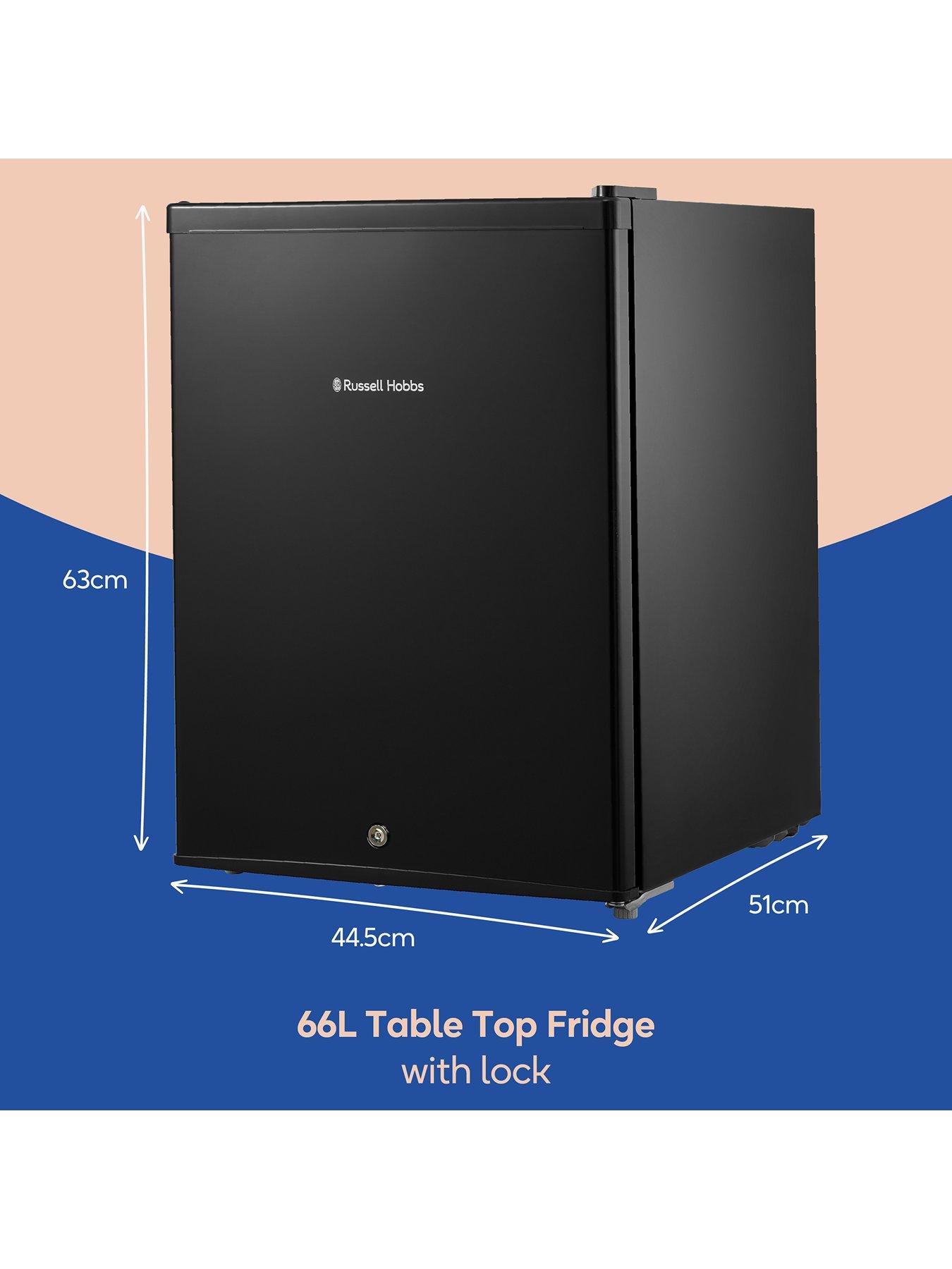 Image 2 of 7 of Russell Hobbs RH67TTF0E1B-LCK 66L Table Top Fridge With Lock&nbsp;- Black