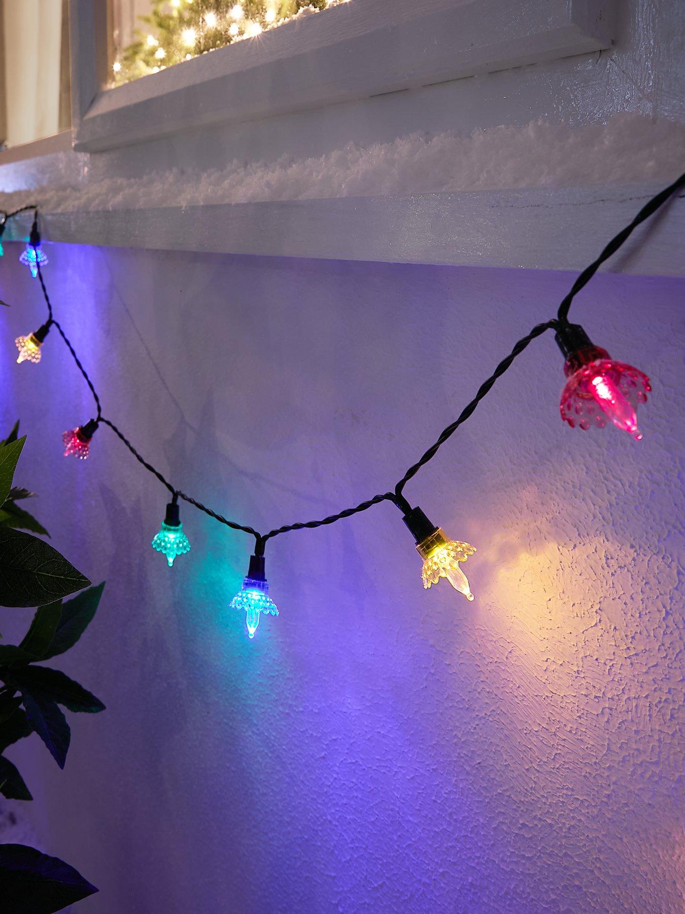 Product photograph of Very Home Battery Operated Traditional Flower Fairy Outdoor Christmas Lights from very.co.uk