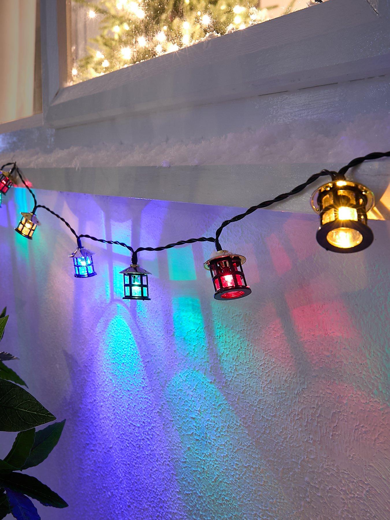 undefined Battery Operated Traditional Lantern Outdoor Christmas Lights