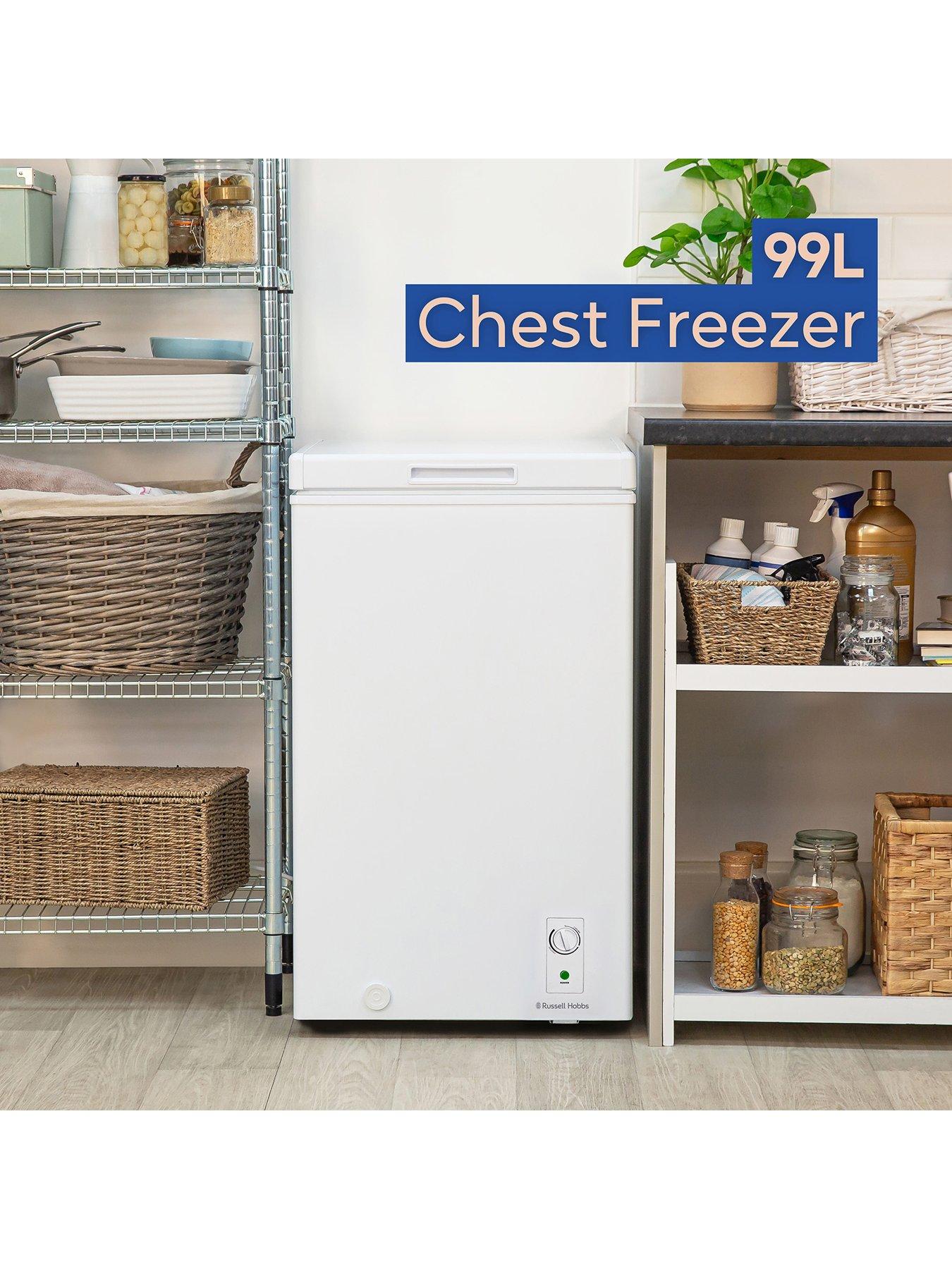 Russell Hobbs RH99CF0E1W 99L Compact Chest Freezer White Very.co.uk