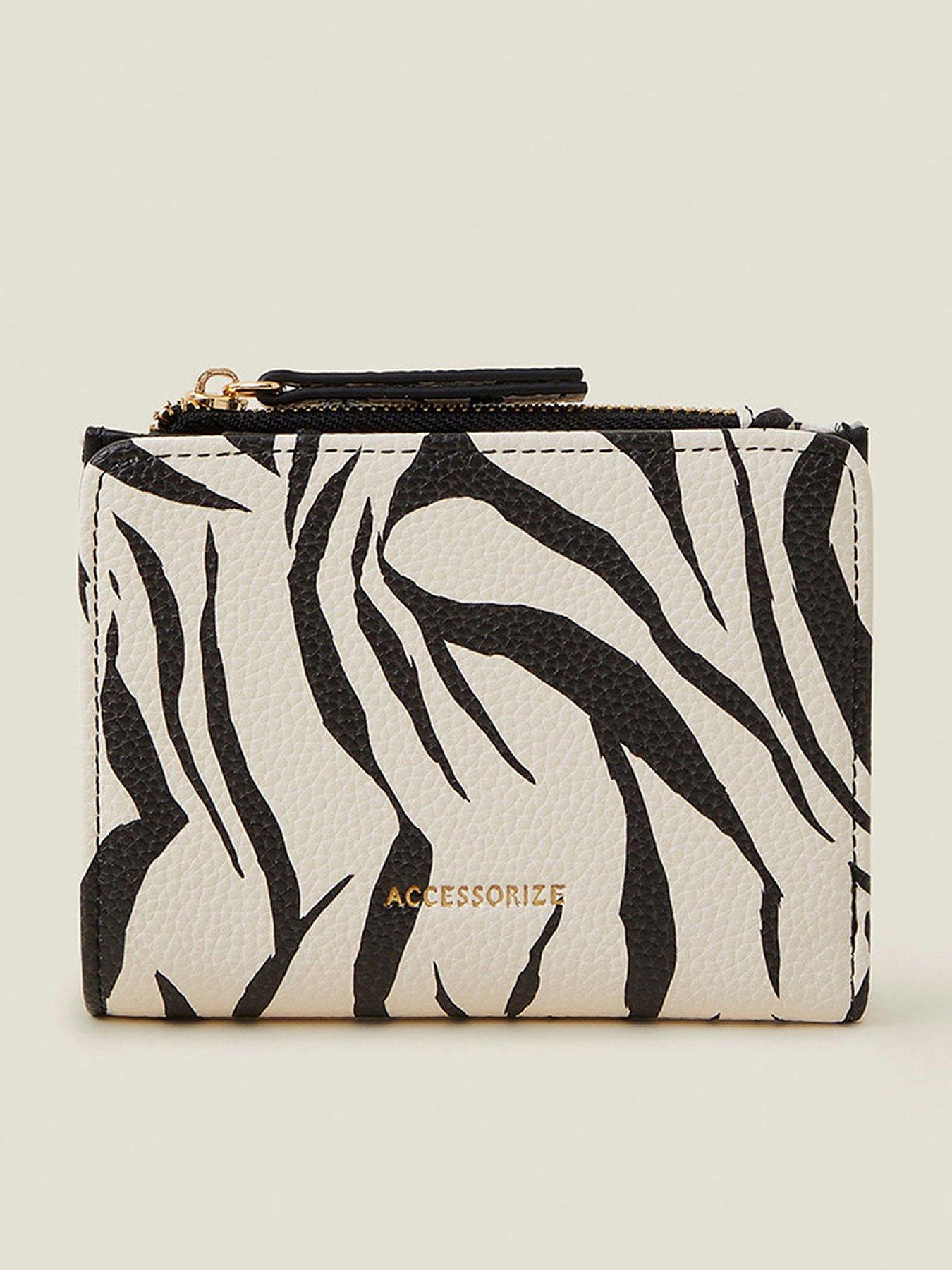 Image 1 of 3 of Accessorize Zebra Print Wallet