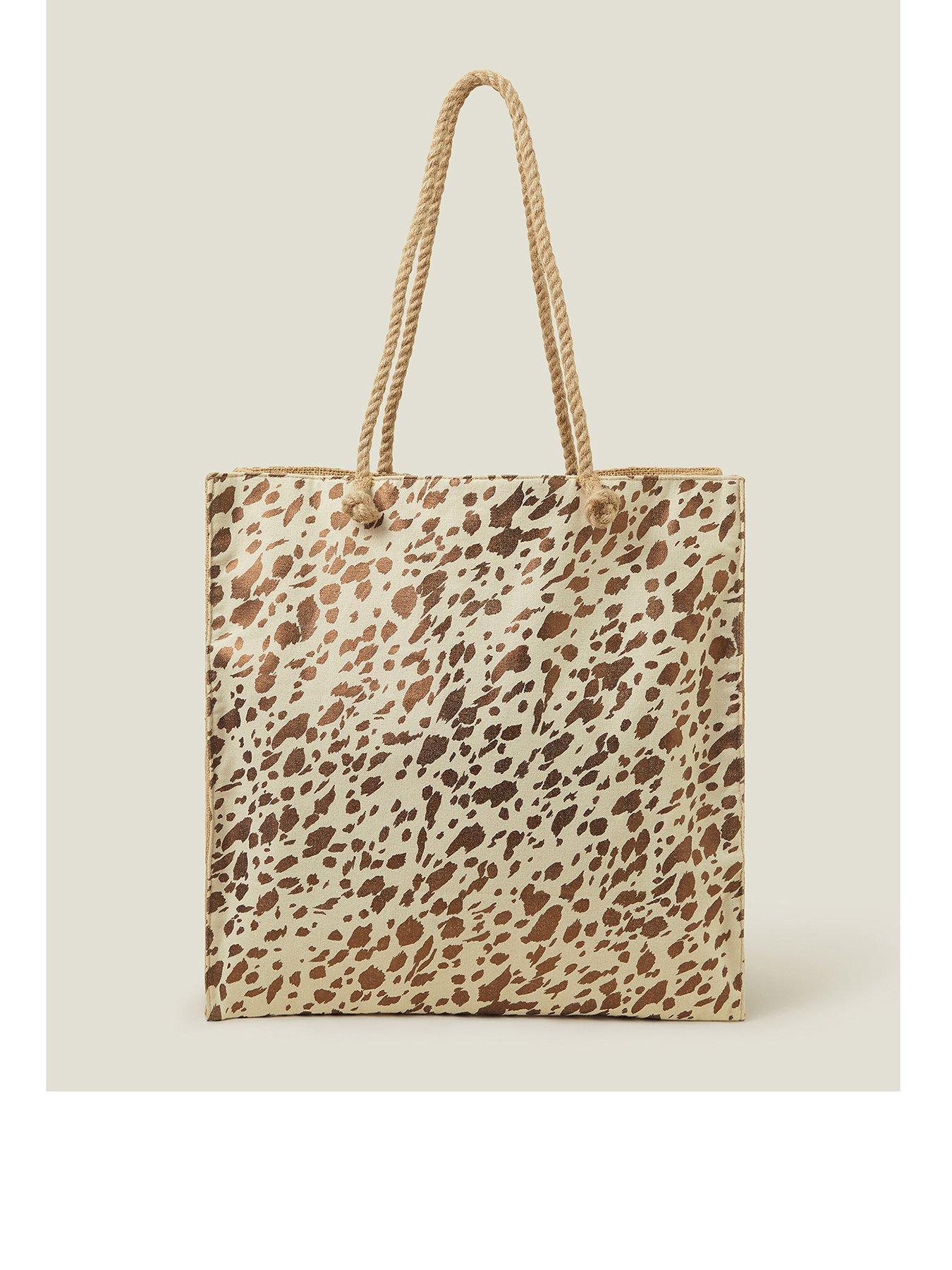 Image 1 of 4 of Accessorize Metallic Beach Shopper