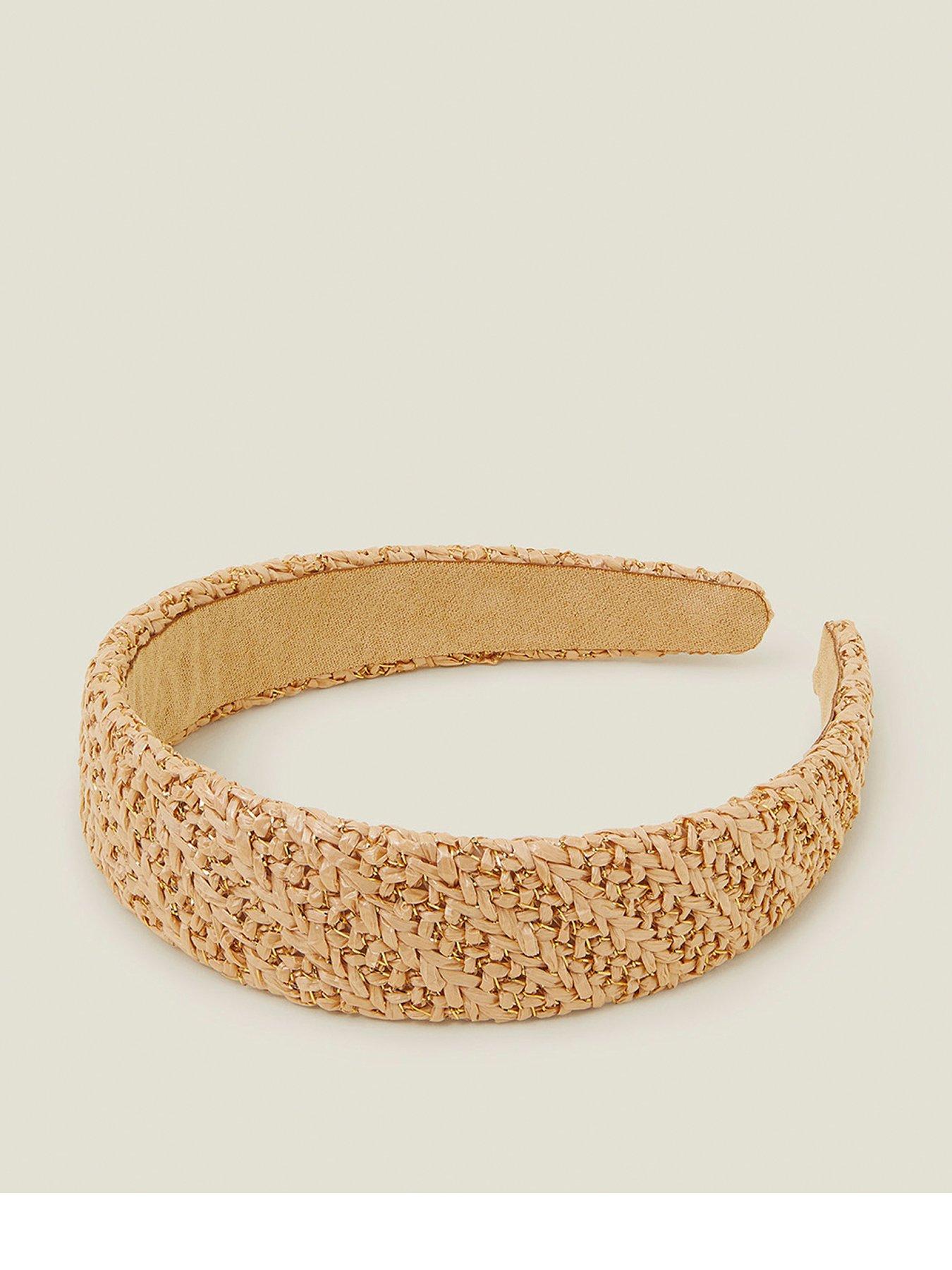 Image 1 of 3 of Accessorize Raffia Headband