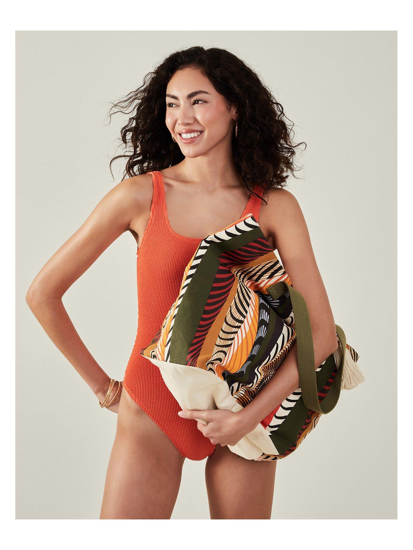 Image 2 of 4 of Accessorize Multi Stripe Beach Tote