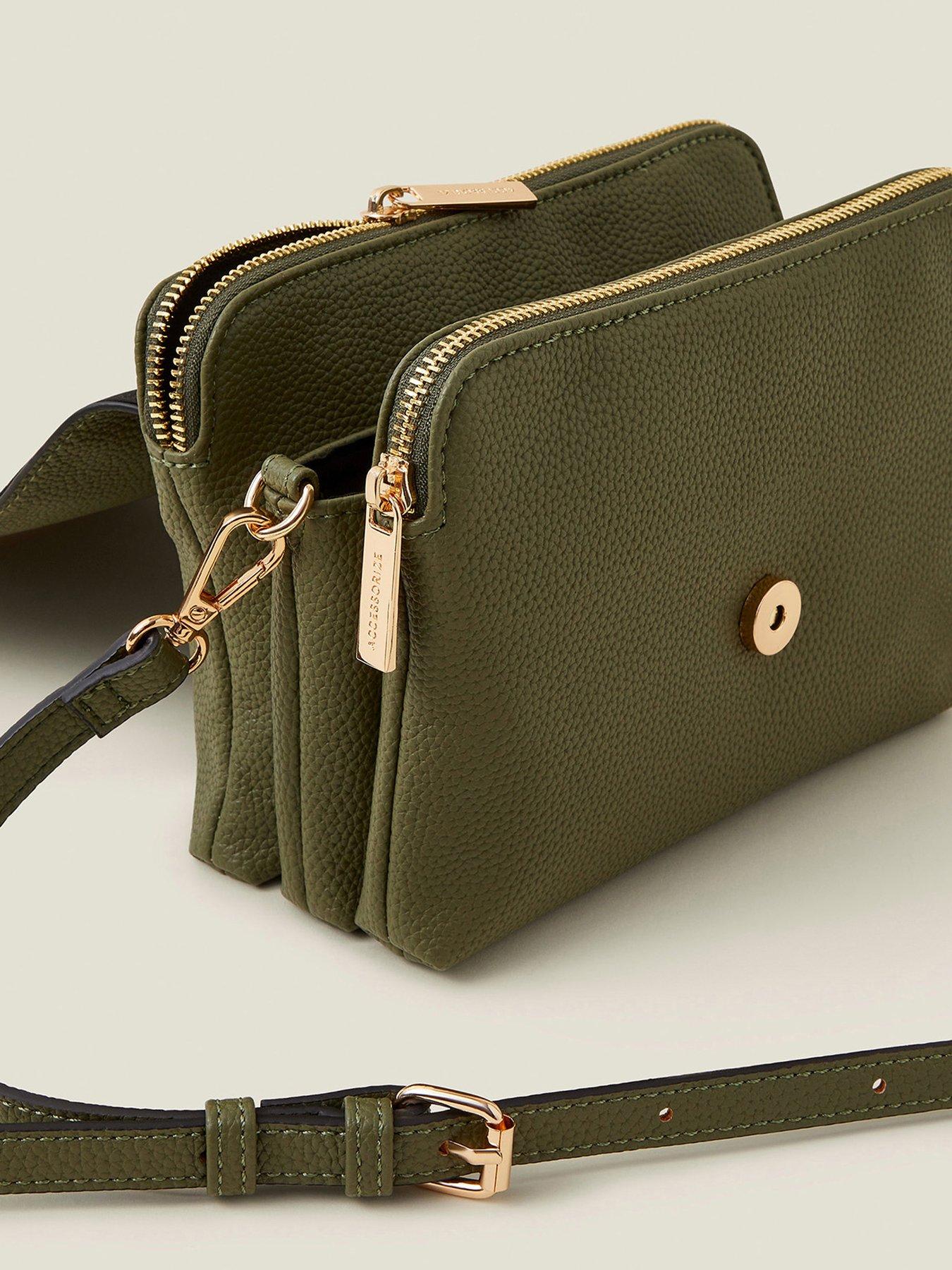 Image 4 of 4 of Accessorize Double Zip Cross Body