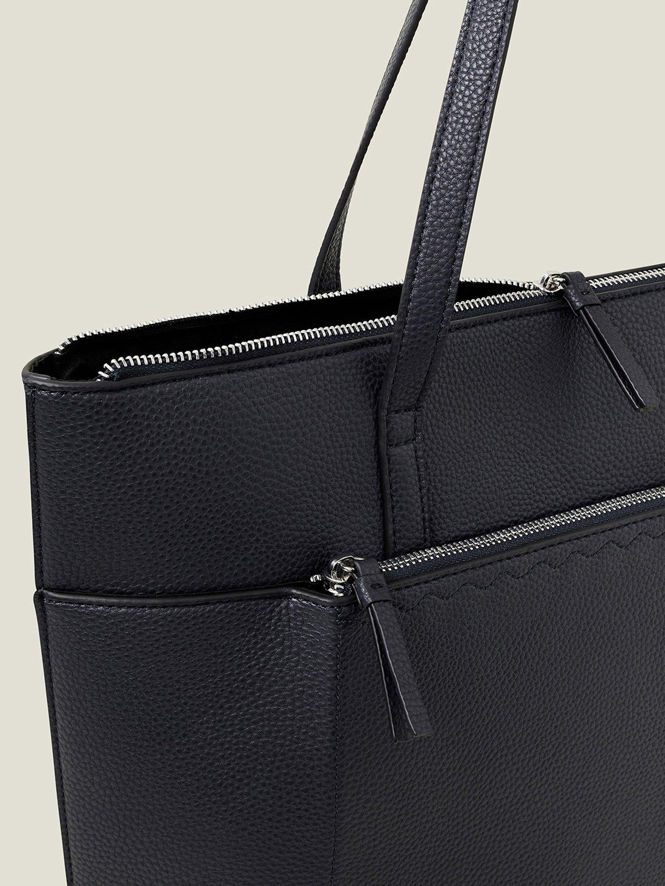 Image 3 of 3 of Accessorize Classic Pocket Tote - Blue