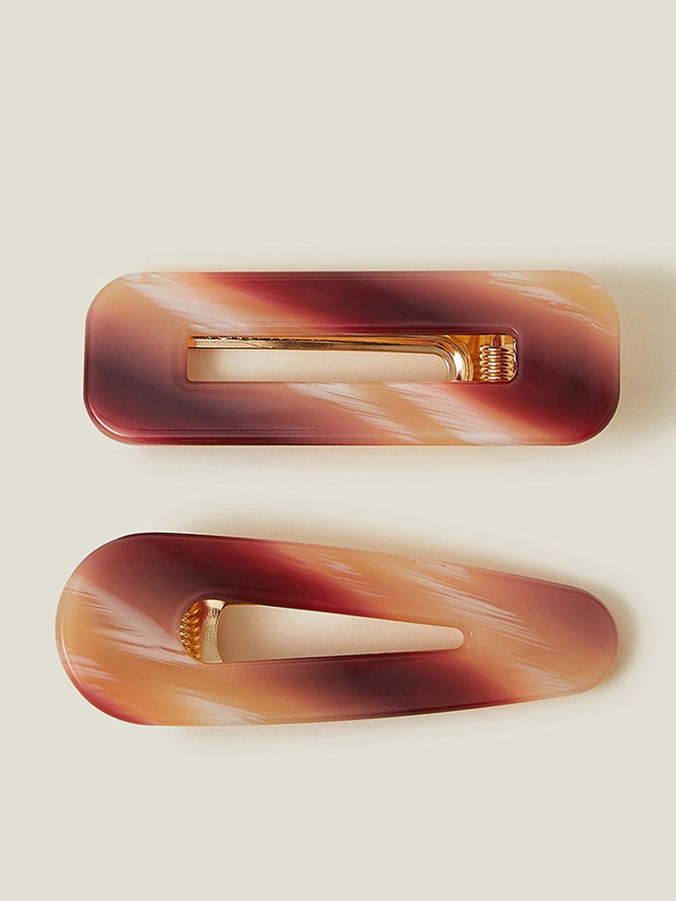 Image 1 of 3 of Accessorize 2 X Marble Resin Snap Cli