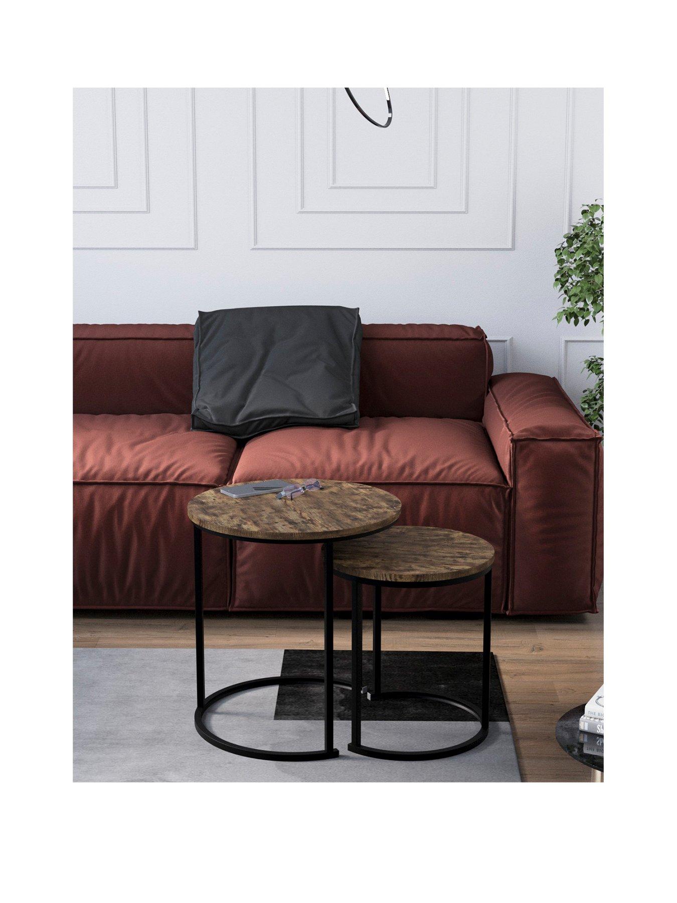 Vida Designs Brooklyn Tables Consoles, Bois Foncé, 1 Drawer