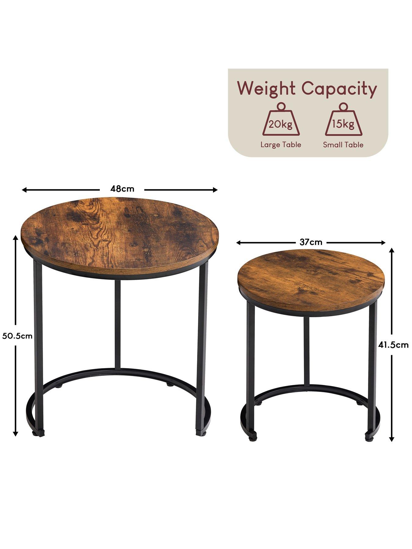 Image 6 of 7 of Vida Designs Brooklyn Nest Of 2 Round Tables